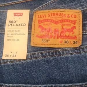 Levi’s 550 relaxed mens jeans‎ new with tags 36 x 34
